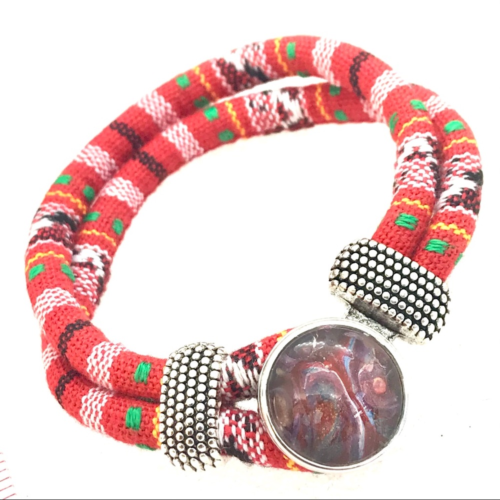 Bracelet Cotton Noosa Handmade 20mm snap SB20